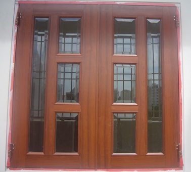 Cửa sổ vân gỗ